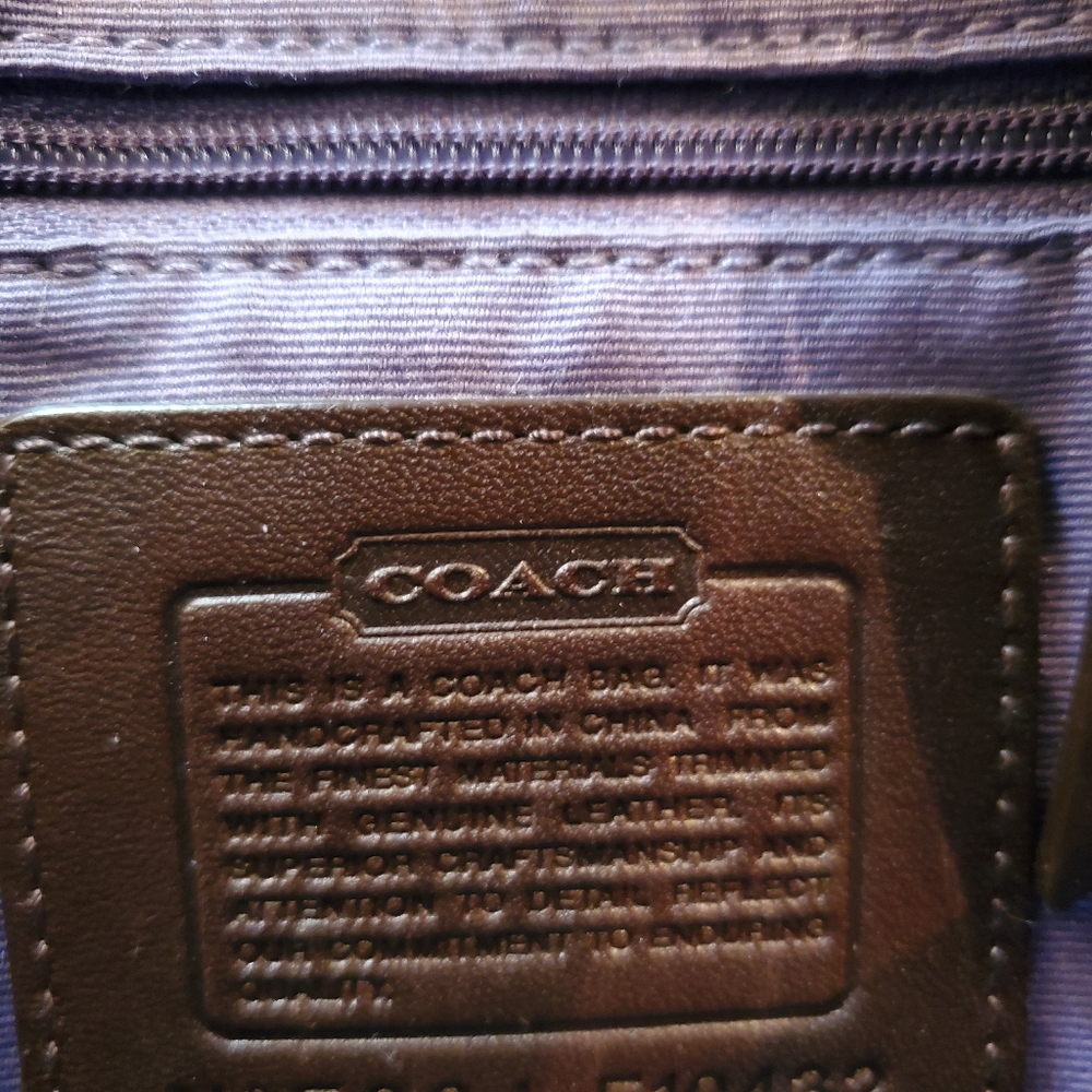 Vintage Coach*Patchwork* Bucket Tote - image 3